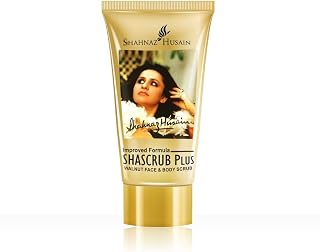 Shahnaz Husain Shascrub Plus - Walnut Face and Body Scrub 40 Gms, Cream Price In India