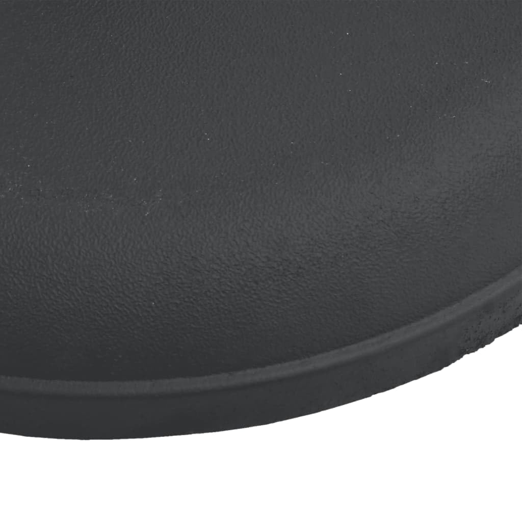 Okrągły stojak na parasole 25 kg wypełniony betonem, podstawa do parasola przeciwsłonecznego z 3 adapterami do masztu Ø 32/35/38 mm, uchwyt mocujący do stabilnego mocowania