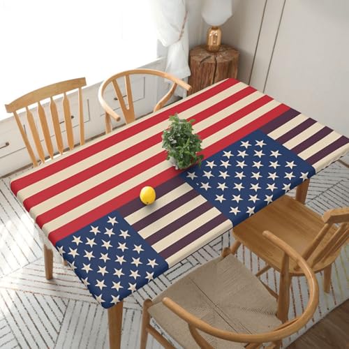 Nappe rectangulaire motif drapeau américain 76x152cm - 2