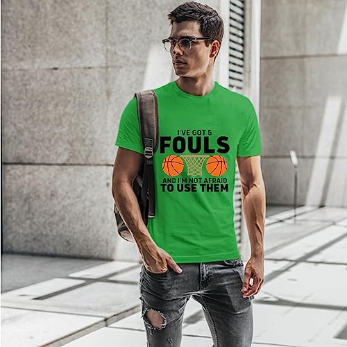 Basketball Lovers Gift Creative 5 Fouls Design Men Women White Gray T Shirt #TOP3