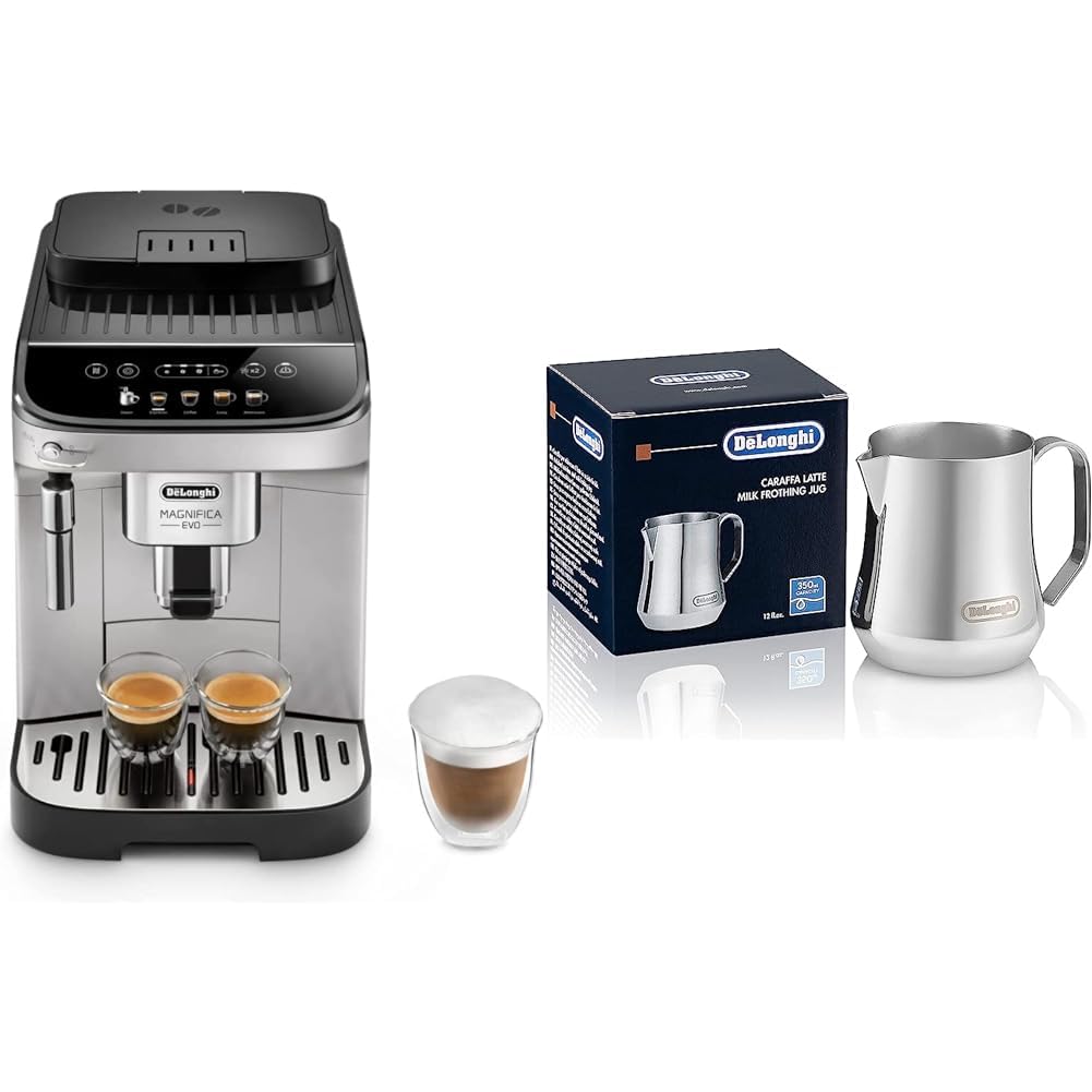 De'Longhi Magnifica Evo, machine expresso broyeur, filtre eau, mousseur lait