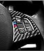GZXinWei Steering Wheel Buttons Carbon Fiber 3D Cover Sticker Stripe Emblem Decals Trim