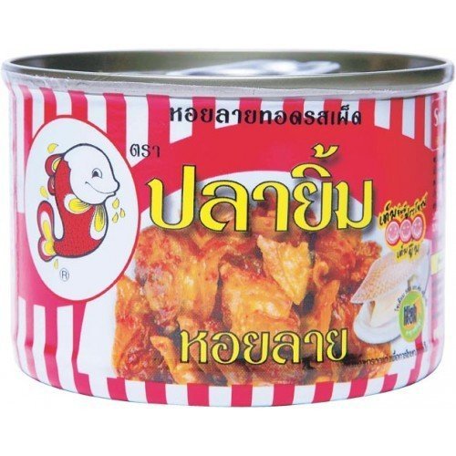 Pumpui Fried Baby Clams with Chili Seafood Appetizer Sweet & Spicy High Iron Product of Thailand