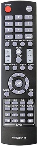 ALLIMITY NS-RC9DNA-14 - Control remoto reemplazado para Insignia LED TV DVD NS-20ED310NA15 NS-24DD220NA16 NS-24ED310NA14 NS-24ED310NA15
