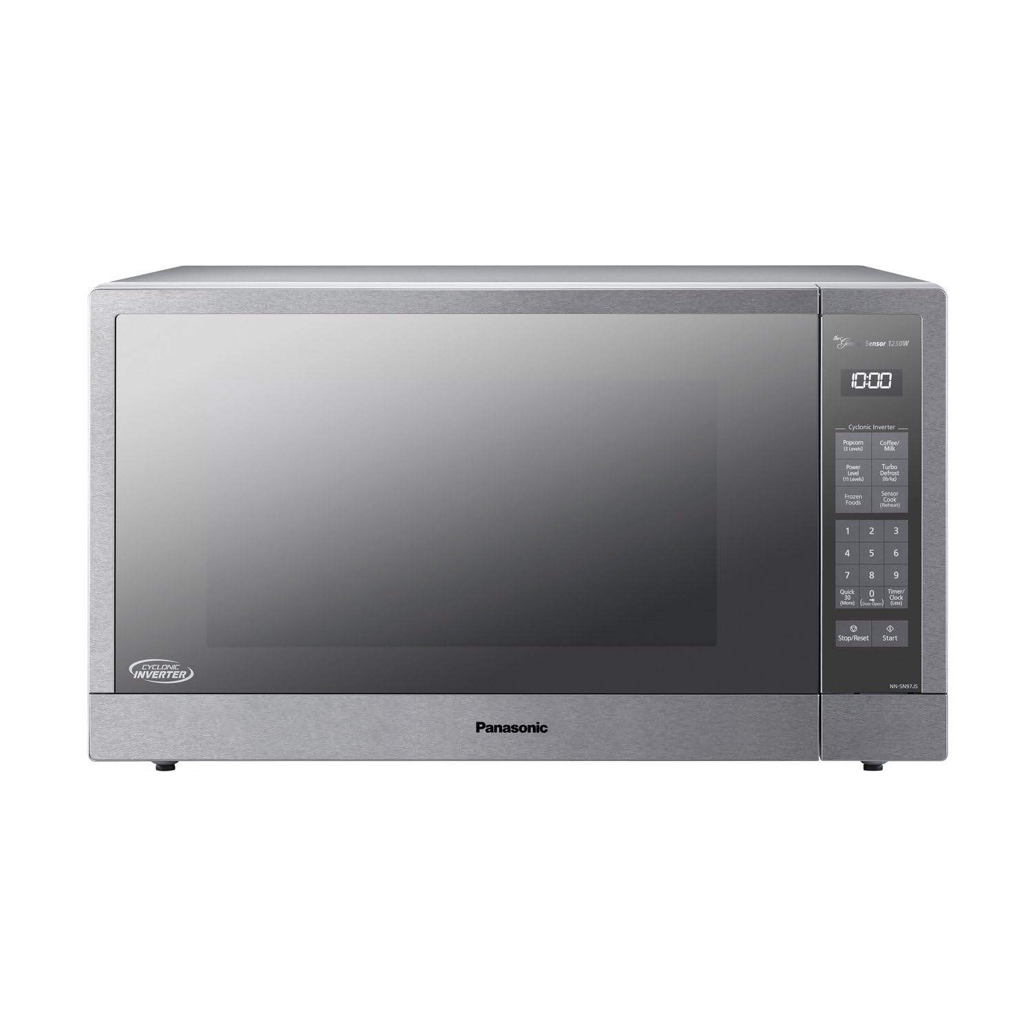 Microwave Oven, Stainless Steel Countertop/Built-In Cyclonic Wave with Inverter Technology and Genius Sensor, 2.2 Cu. Ft, 1250W, NN-SN97JS (Silver)