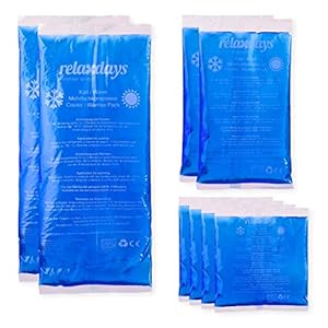 Relaxdays 10026303 Koelpads Gel In 8-Delige Set, Blauw, Een maat