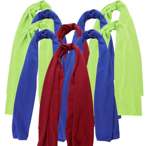 Pallesen Cooling Towel, Cooling Towels for Neck and Face, Cooling Towels for Hot Weather, Sports Cooling Towels, Cooling Towels for Yoga, Running & Gym, 10-Pack, 40" x 12", Random Color - image 1