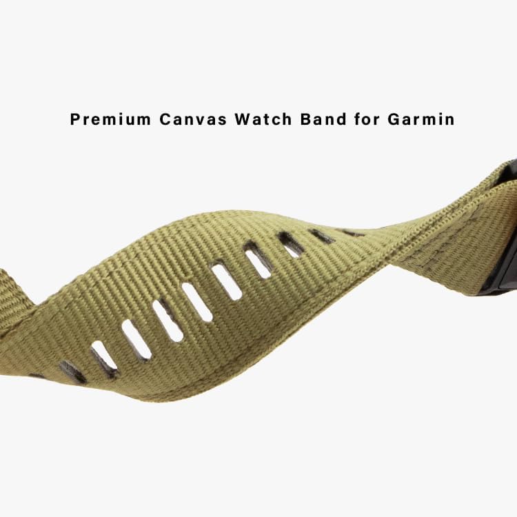 Miniatura 5 de Correa de reloj militar de nailon para Garmin Fenix 7X  Fenix 6X  Fenix 5X  Enduro 2, correa deportiva de nailon resistente ajustable con cierre de