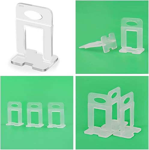 Miniatura 3 de Clips para sistema de nivelación de azulejos de 18 pulgadas, 1000 espaciadores de azulejos, juego de clips de nivelación de azulejos para