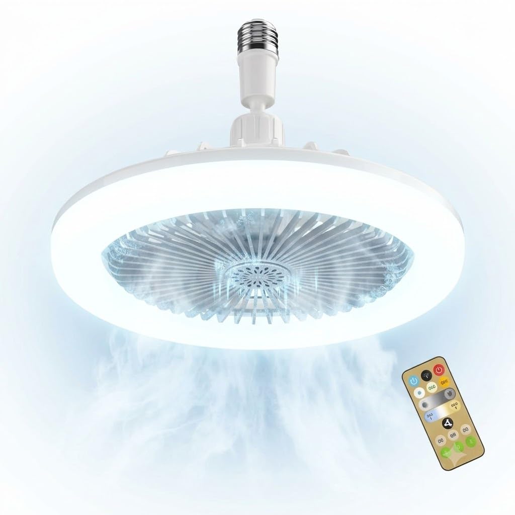 Ceiling Fans with Light, Fan Lights Ceiling for Bedroom, with Timer