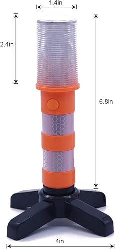 Miniatura 4 de Aolyty 2 luces LED de emergencia en carretera intermitentes rojo baliza de seguridad estroboscópica luz de advertencia de carretera Base magnética