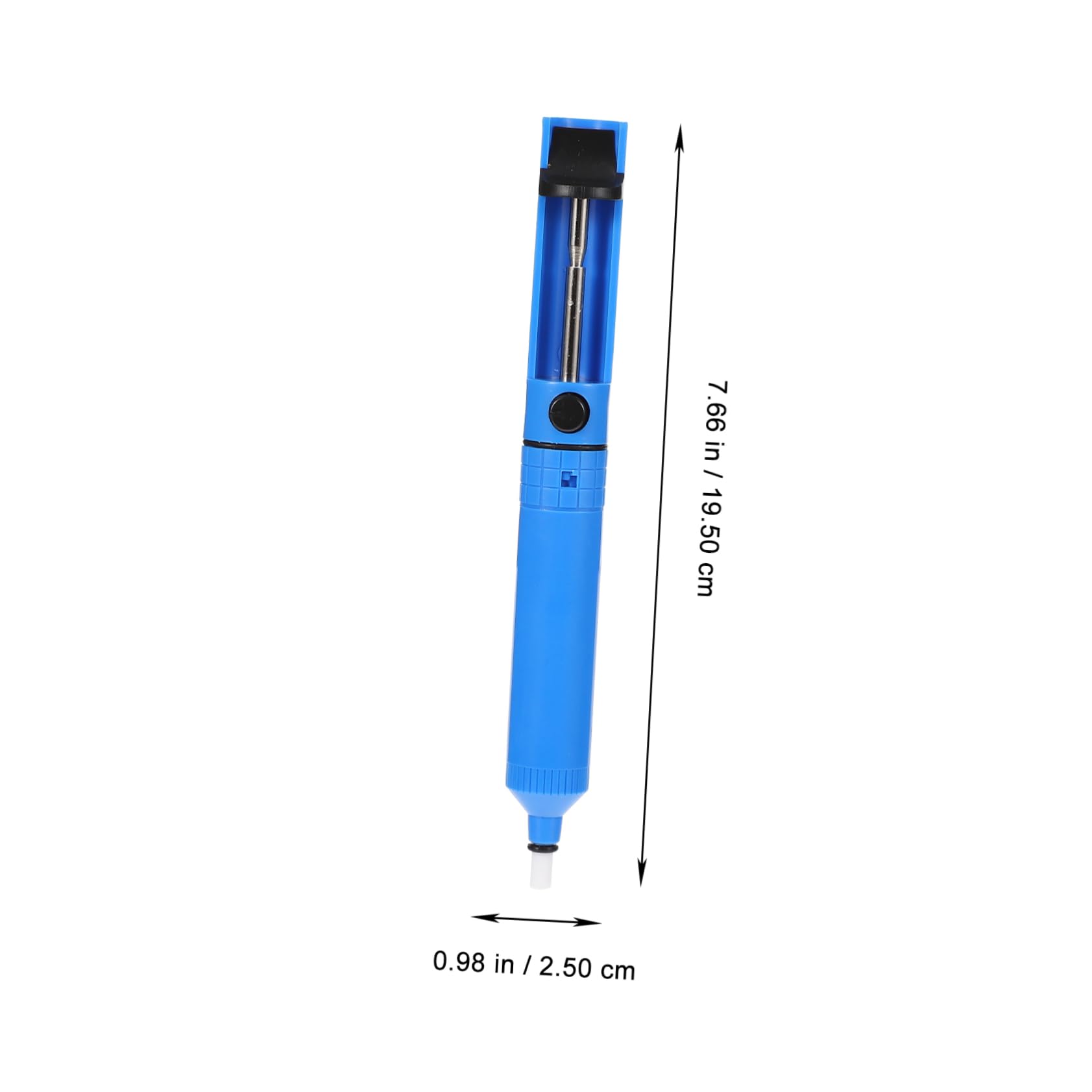 2pcs Suction Solder Removal Tool Solder Removal Sucker Suckers Soldering Removal Tool Solder Removal Pump Desoldering Vacuum Pump Soldering Pickup Tool Blue Abs Plastic FUNOMOCYA