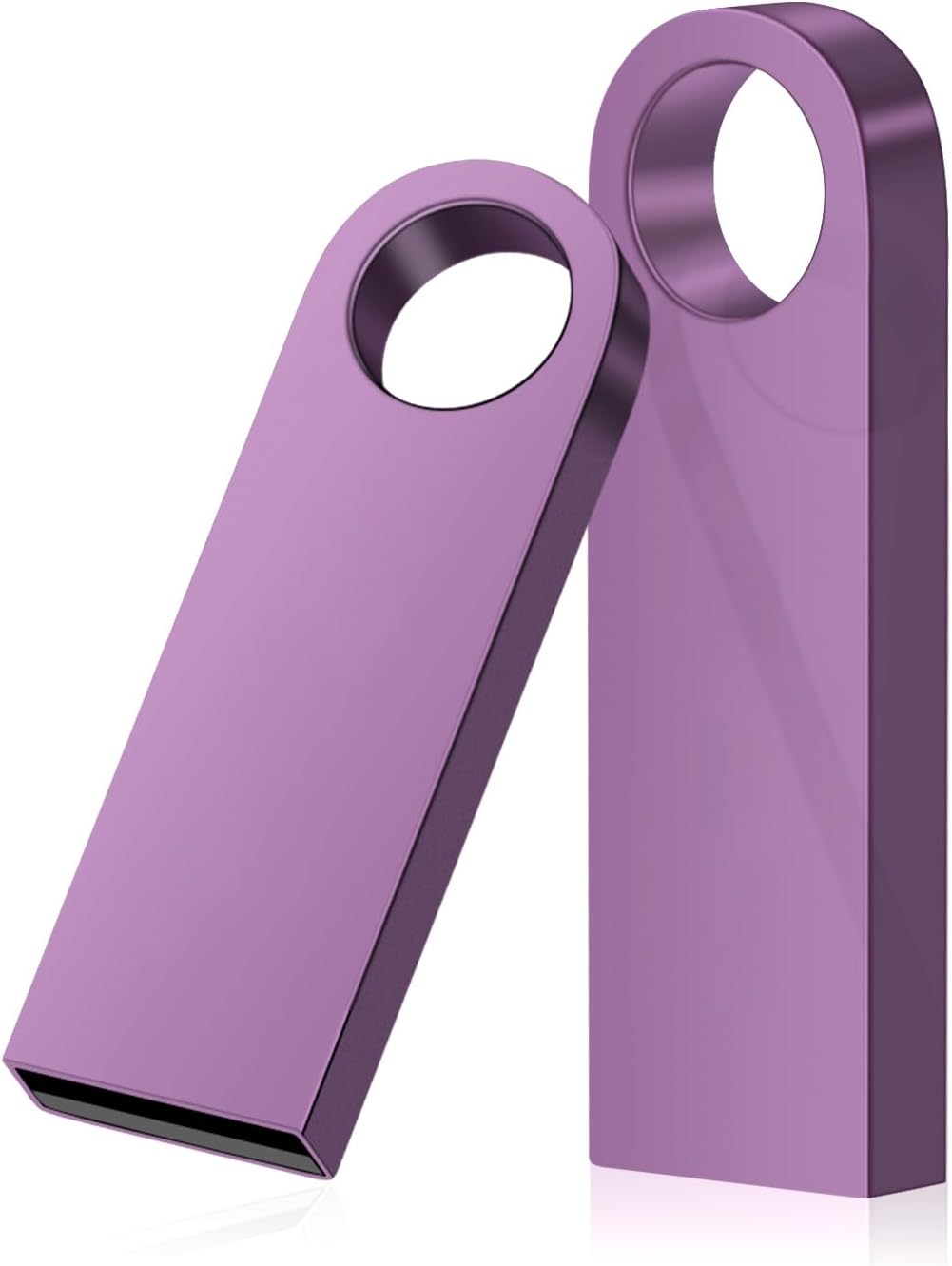 Custom Personalized USB Flash Drive 4GB 10Pcs, Customize Metal Thumb Drives with Keychains, Customized Your Logo & Text on Mini Memory Stick for School/Office/Photography/Company