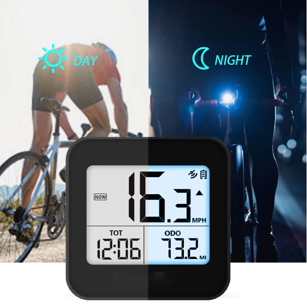 Licznik rowerowy, GPS bezprzewodowy rower komputer licznik kilometrów licznik prędkości jazdy na rowerze stoper krokomierz z wyświetlaczem LCD automatyczne budzenie się, do śledzenia prędkości dystansu czasu