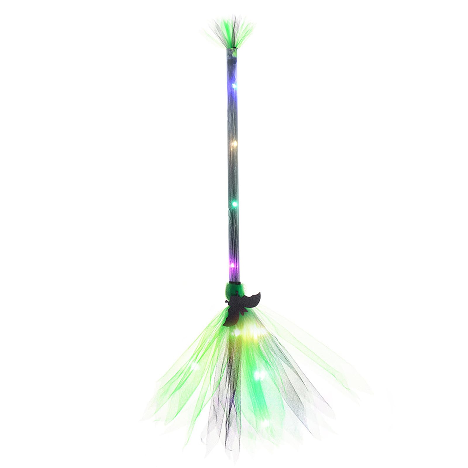 Xinsheinelry Glowing Halloween Led Broom Decorative Ornament Decorative Supplies for Festival Holiday Costume Cosplay Props Costume Accessory