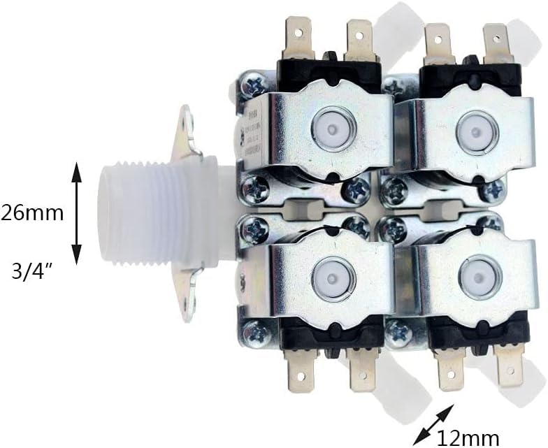 Vanne électromagnétique DN20 G3/4 standard de vidange électrique - 3