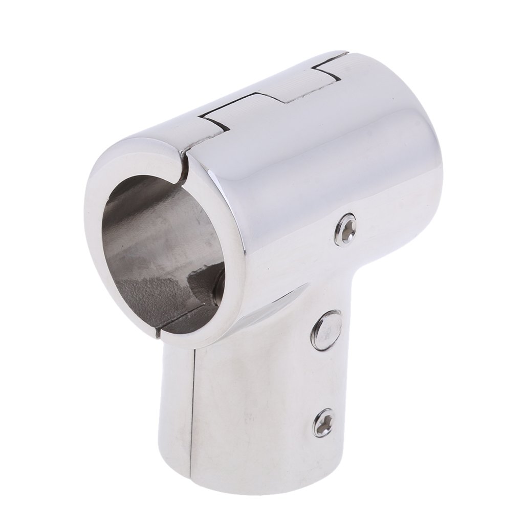 Raccordo a T 90 Gradi per Corrimano Barche Acciaio Inox 316 25mm 1" 4 Pezzi Accessorio Nautico Yacht Kayak