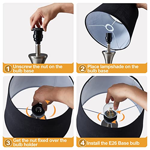 Luvkczc Table Lamps For Bedrooms Set Of 2, Bedside Touch Lamps With Dual Usb Charging Ports, Nightstand Lamps With Premium Linen Fabric Lampshade For Living Room, Bedroom, Office, Led Bulbs Included #TOP5