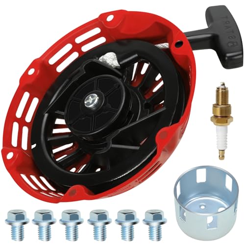 YOXUFA Recoil Pull Starter for Predator 196cc 212cc 6.5hp Coleman CT200U CT200U-EX BT200X KT196 Baja MB200 Trailmaster Hammerhead Massimo Harbor Freight GX120 GX160 GX200 Mini Bike Go Kart Cart Engine