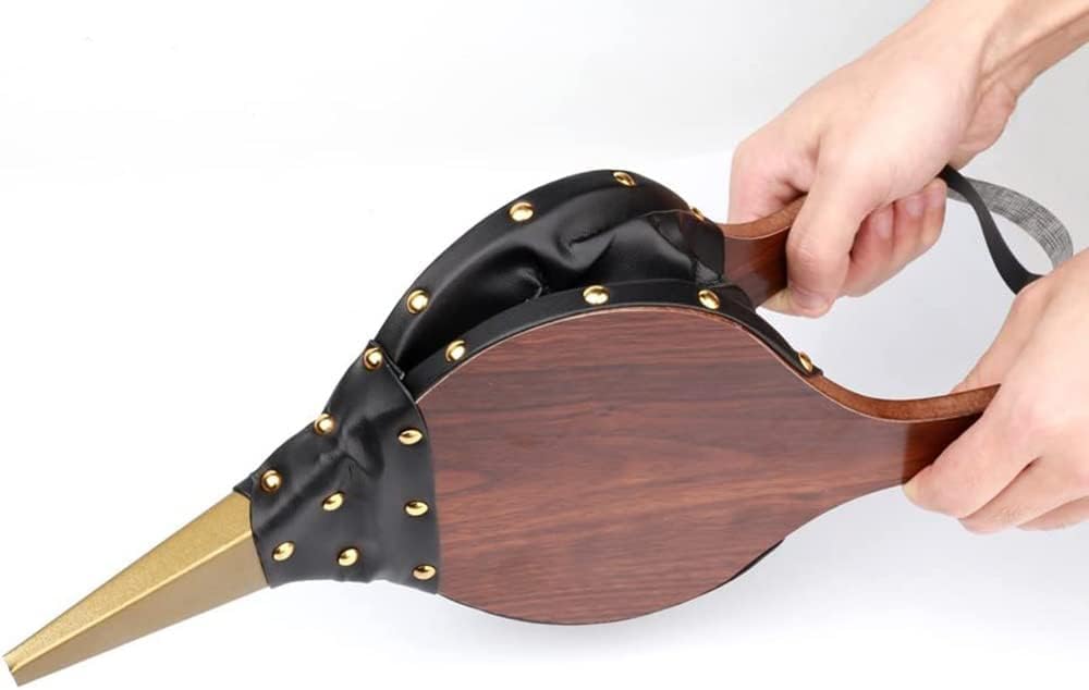 Soufflet pour cheminée et barbecue - 30,5 x 12,5 cm - Soufflet en bois et plastique