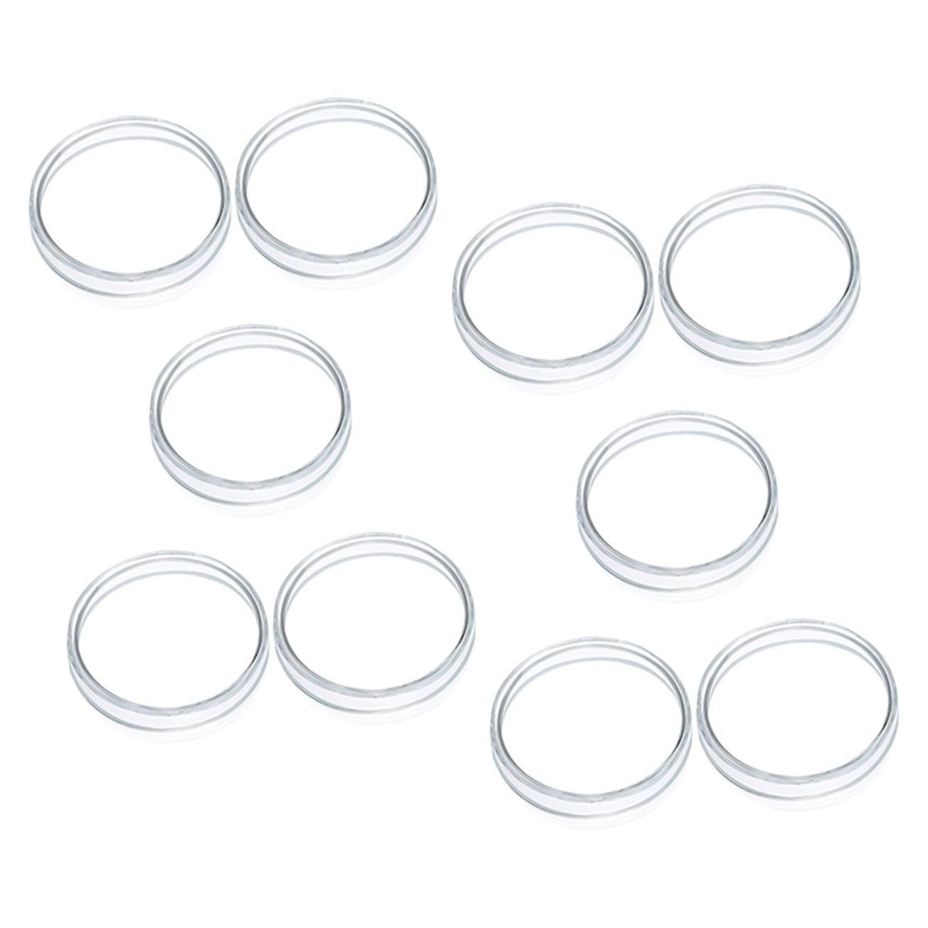 10pcs Plastic Petri Dish Petri Dishes for Equipment Culture Dish Petri Tray Petri Holder Petri Dishes with Lids Agar Dishes Petri Dish with Lid Petri Plates Agar Plates VILLFUL