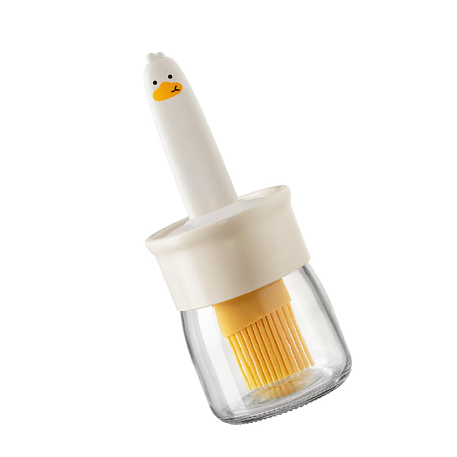 carotoe 1Pc Ergonomic Silicone Basting Brush Sturdy Silicone Basting Brush for Grilling Baking Washable Kitchen Gadget