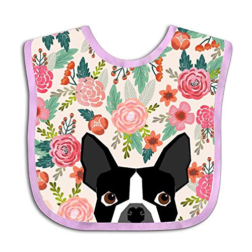 Image of Granbey Premium Baby Bibs for Babies Boston Terrier Dog