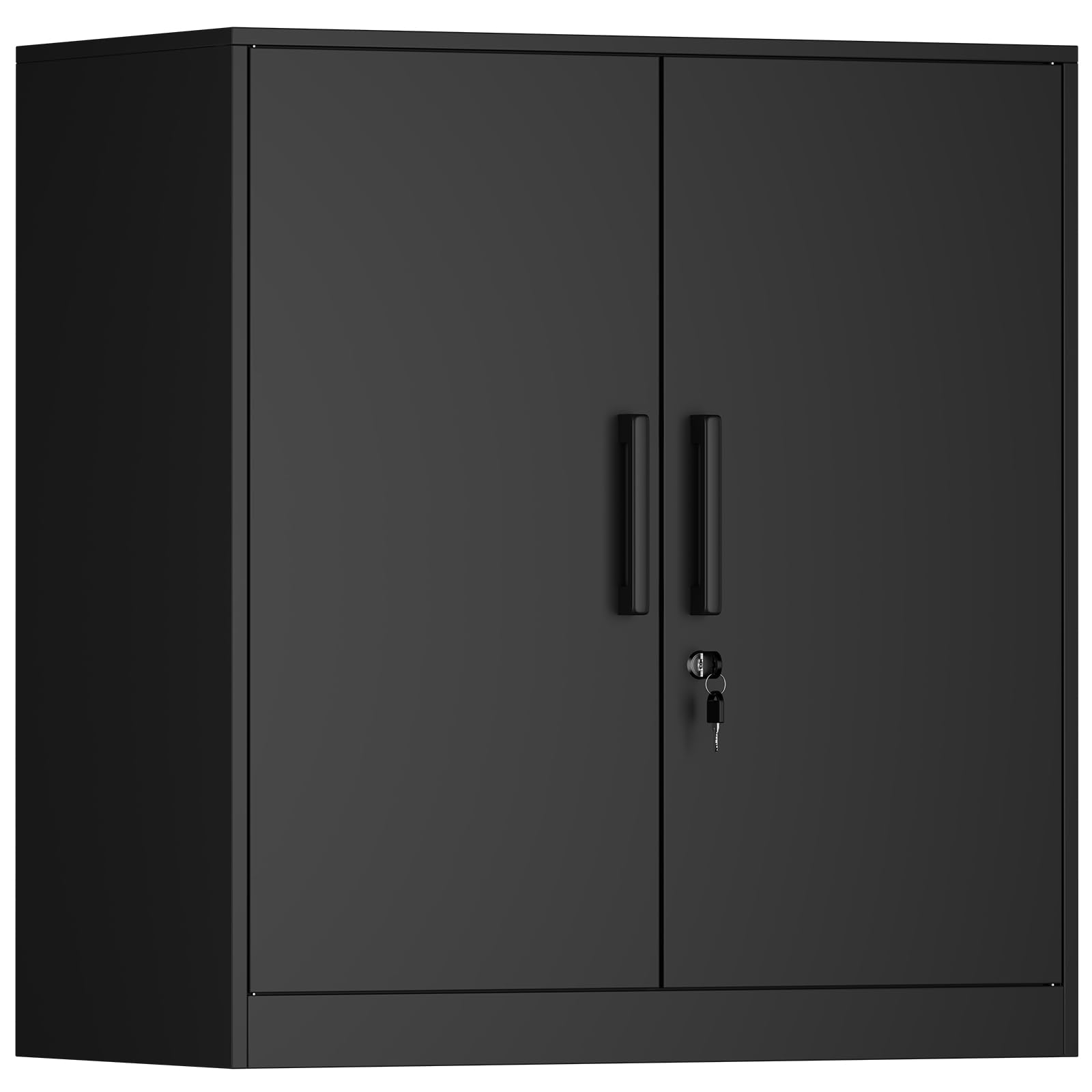 IRONFFICE Metal Wall Cabinet,Wall Storage Cabinet with 2 Doors,Garage Cabinets Wall Mounted with Handle,Locking Cabinet with Shelves for Garage,Living Home-image-27