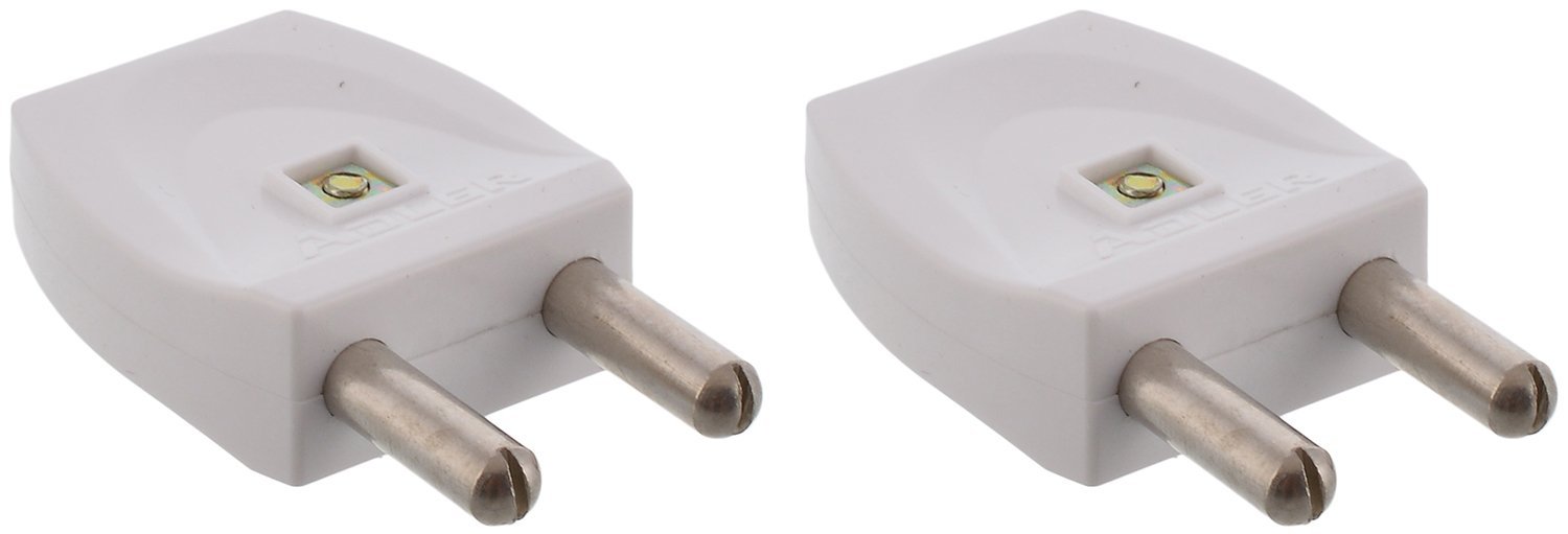 Adler P11 Make Plastic 2-Pin Plug Set (White, 2-Pieces) (B01G42W046) Amazon Price History, Amazon Price Tracker