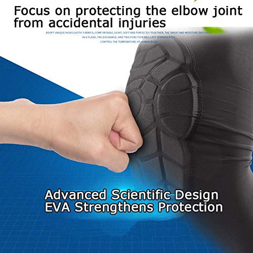 image for BOHOPE Kids Youth 5-15 Years Arm Pad Sleeve Sports Compression Elbow P