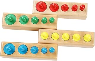 Toyvian 1 Conjunto De Blocos De Construção De Brinquedos Cilíndricos De Soquete Para Crianças Brinquedos Para Crianças Brinquedos Para Crianças Blocos De Construção De Madeira Blocos