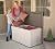 LIFETIME 60186 Heavy-Duty Outdoor Storage Deck Box, 116 Gallon, Desert Sand/Brown