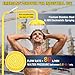 Crystmetal Emergency Shower Eye Wash Station, OSHA Approved Eyewash Station with Shower, First Aid Shower Combination Kit, Industrial Grade with Emergency Sign, 304 Stainless Steel Yellow ABS Coating
