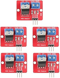 5 Pcs 3.3V/5V IRF520 MOSFET Driver Module PWM Output Driving Boards Output 0-24V for Arduino