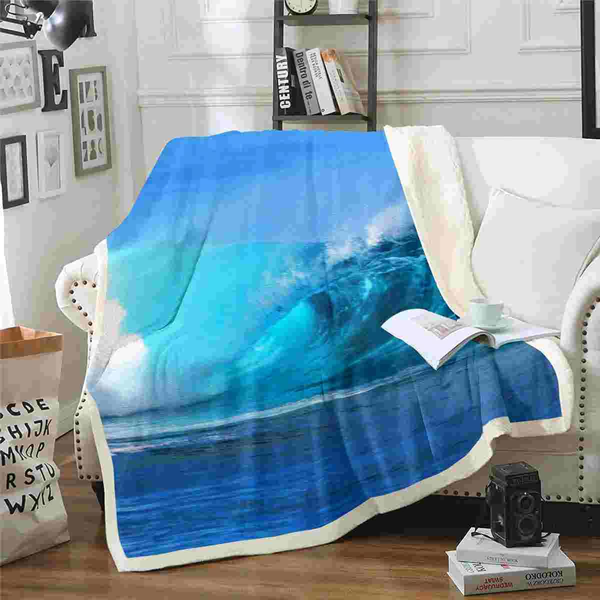 Coperta colorata in pile per surf, ideale per il surf, l'estate, il