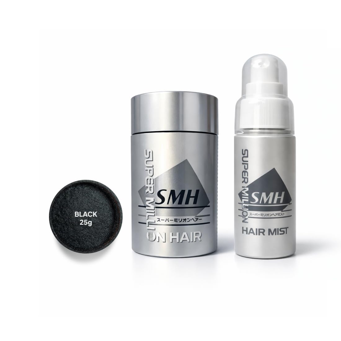 Super Million Hair Building Fibers with Locking Mist Combo | Made in Japan | Hair Loss Concealer for Thinning Hair, Waterproof & Sweat Proof for Men & Women, Complete 2-Step Kit, CDSCO Approved (Black, 25g + 60ml)-image-6