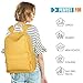 Tom Clovers Canvas Backpack Rucksack Weekender Bag Laptop Bag School Backpack Yellow