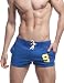 SEOBEAN Mens Low Rise Sports Soft Running Training Short Pants (L(31-33"), 2300 Blue)
