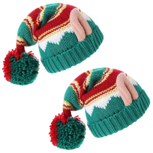 XineYuor Wichtelmütze, 2PCS Elfenmütze,Elfenmütze mit...