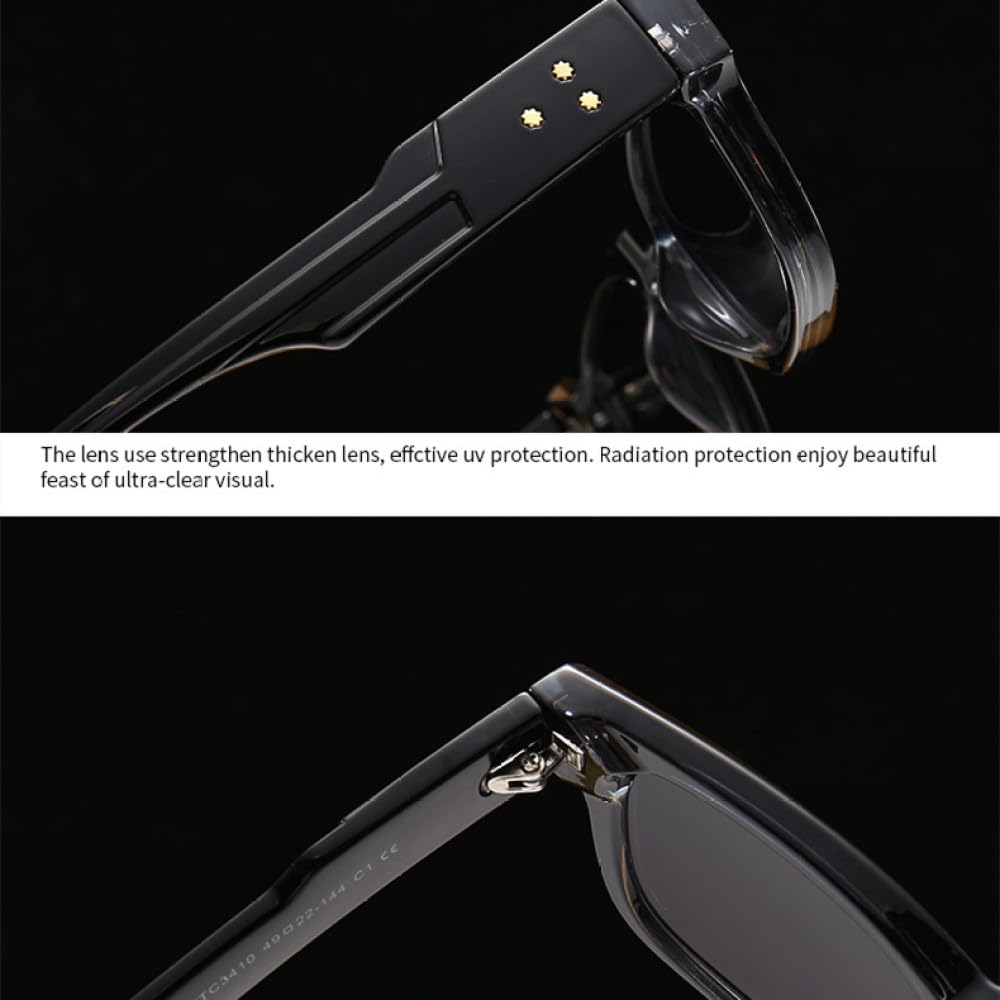 Retro-Sonnenbrille für Damen, modisch, Farbverlauf, UV400, Herren, Trend, Nieten, Punk-Sonnenbrille