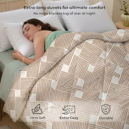 Image of AYKA Reversible AC Comforter 150 GSM Microfiber Summer Blanket Double Bed (90x100 Inches) | Floral Design Cooling Quilt for AC Room | Soft Breathable Duvet Peach & Cream