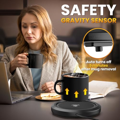 image for KitchekShop Fast Heating Mug warmer - 4 Temp Settings & 1-12H Timer, C