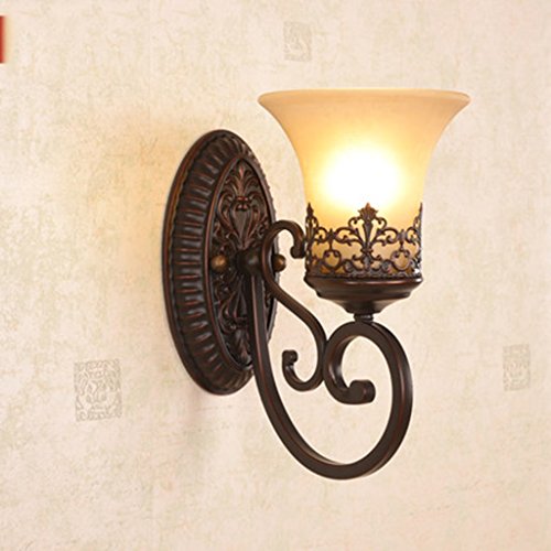 Preisvergleich Produktbild Wandleuchte Retro Wandleuchte Eisen Lichter Wohnzimmer Schlafzimmer Wandleuchte Hintergrund-Licht-Nachttischlampe Spiegelfrontleuchten Aisle-Lichter