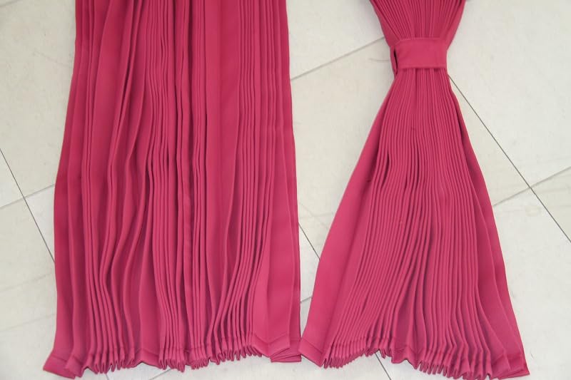 Amazon | トラックカーテン 国産 プリーツ 仮眠カーテン ピンクワイン