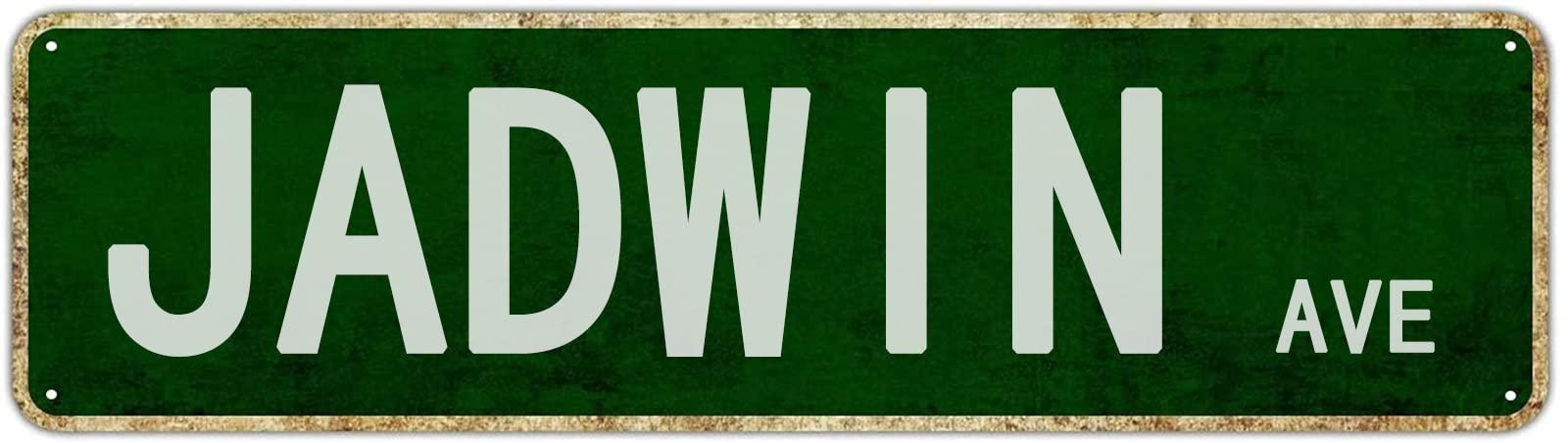Jadwin Ave Retro Tin Signs Aluminum Metal Sign Office Quotes Home Kitchen Garden Pub Club Decor 4x16 Inch