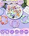 450PCS FIVEIZERO Assorted Acrylic Beads for Bracelet Making, Flower Star Heart Butterfly Candy Gummy Bear Kawaii Aesthetic Cute Beads for Jewelry Making, Keychains, Necklace, Phone Charms, DIY Crafts