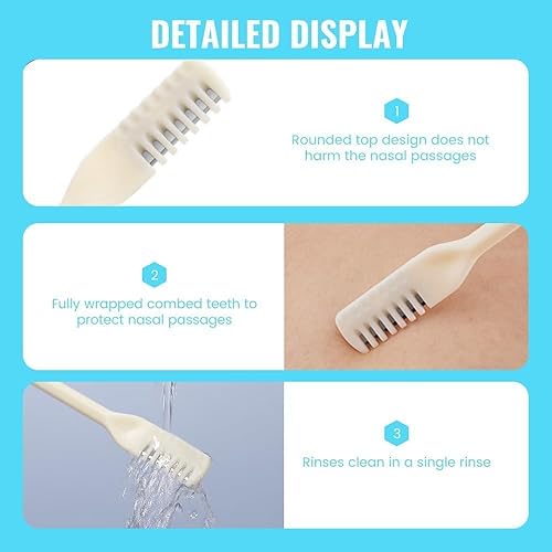 Miniatura 5 de Herramienta removedor de vello nasal de 360, recortadora de vello nasal portátil para hombres y mujeres, cortador de pelo nasal 2 en 1, cuchillo de