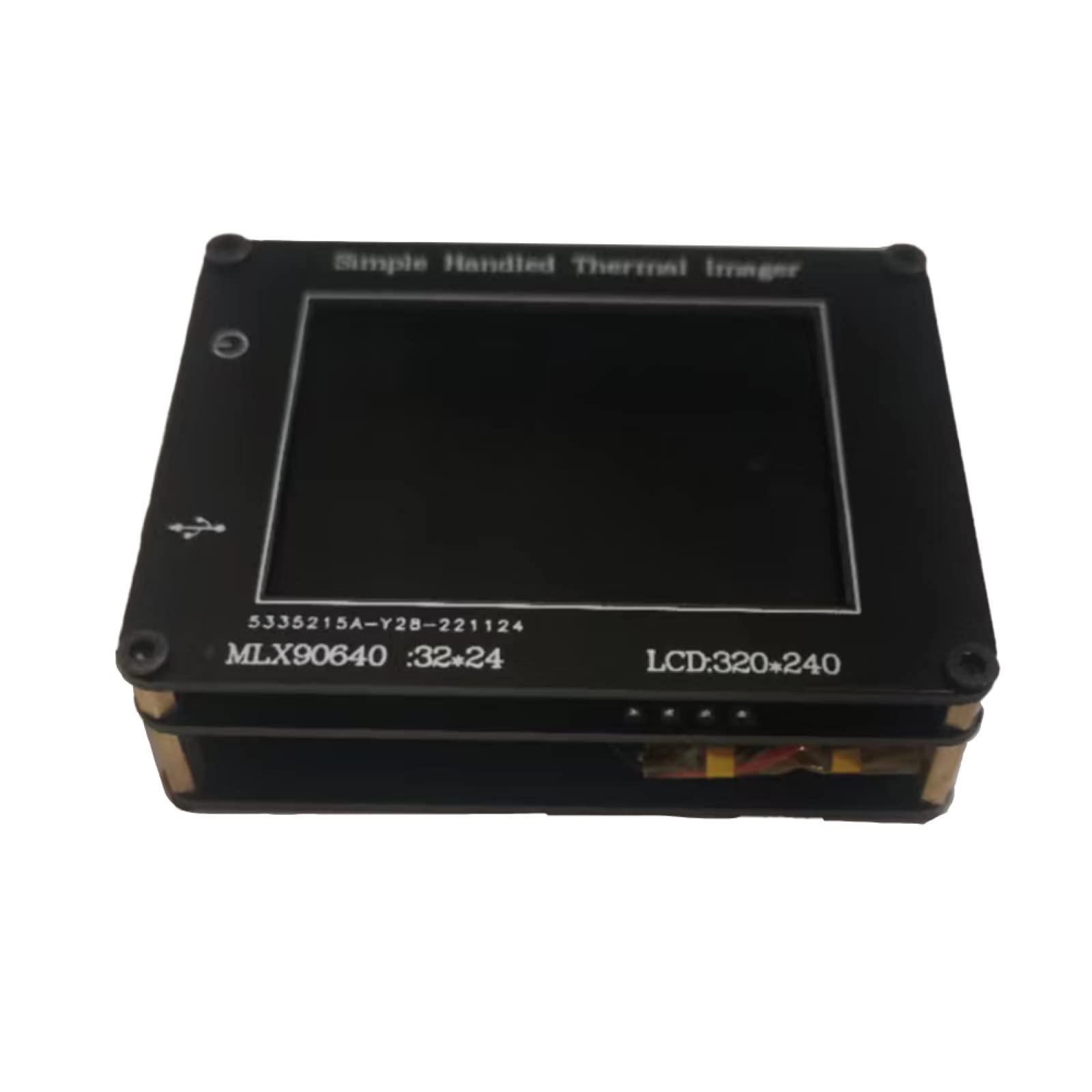 RANRAO Cámara de imagen térmica con resolución IR de 320 x 240 píxeles, con pantalla TFT de 2 pulgadas, carga USB-C simple cámara térmica de mano