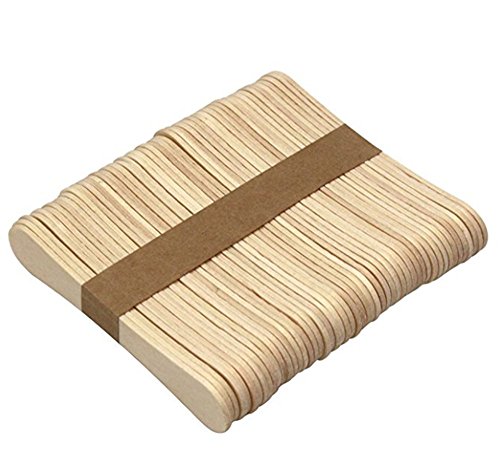 93 mm (8,9 cm) en bois uni Cuillère à crème glacée/bois Craft bâton Cuillère de dégustation de qualité premium Pagaies Cuillère 100/pcs Cover