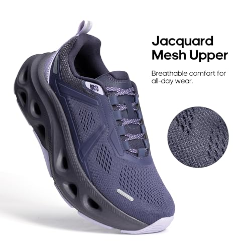 Image of NORTIV 8 Women's Cushioning Walking Running Shoes | Workout,Jogging,Breathable,Non Slip,Mesh,arch support,Gym,Athletic,Wear-Resistant,city walks,exercise,Fashion,MovePropel